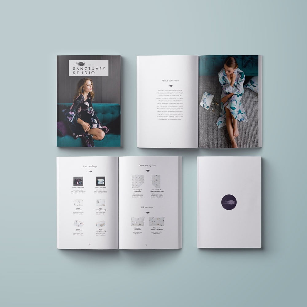 Product Catalogue Design for Sanctuary Studio